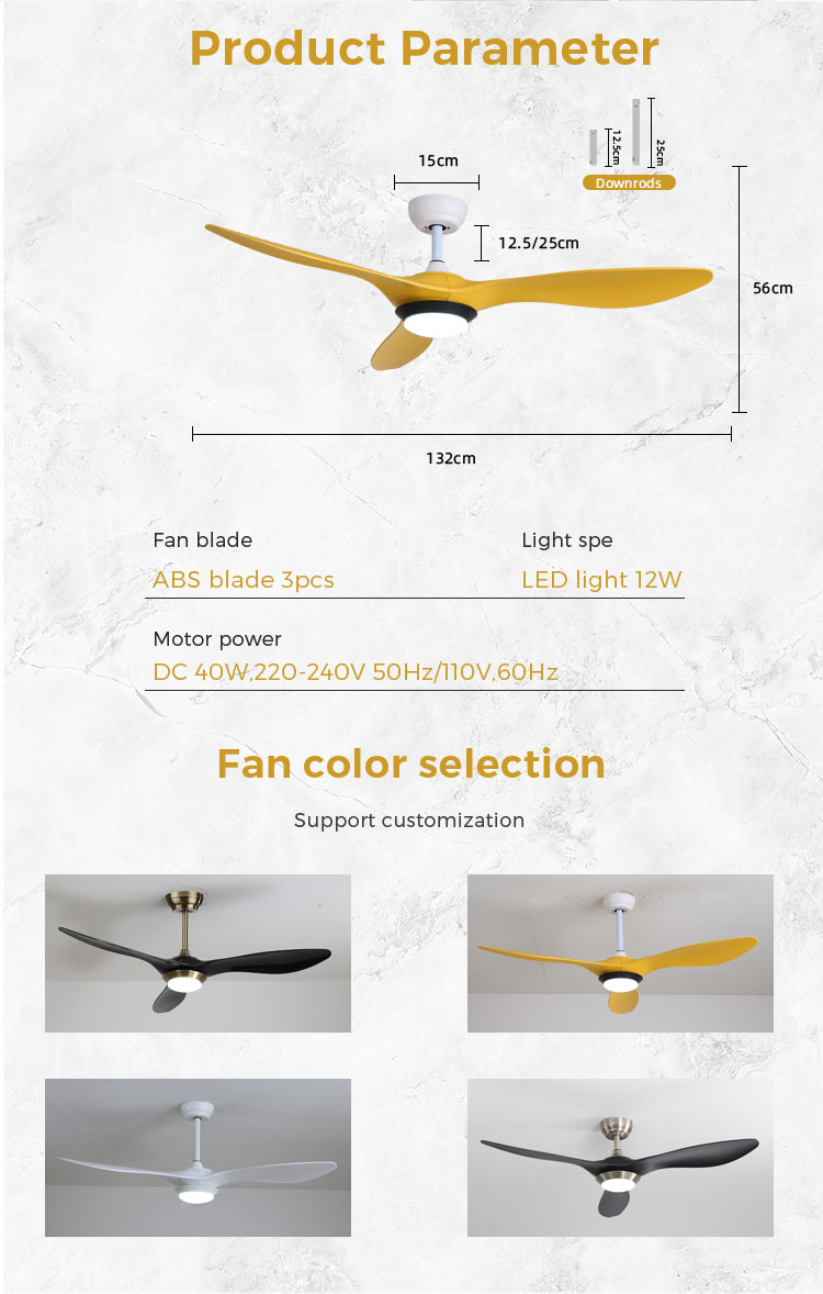 luminous ceiling fan
