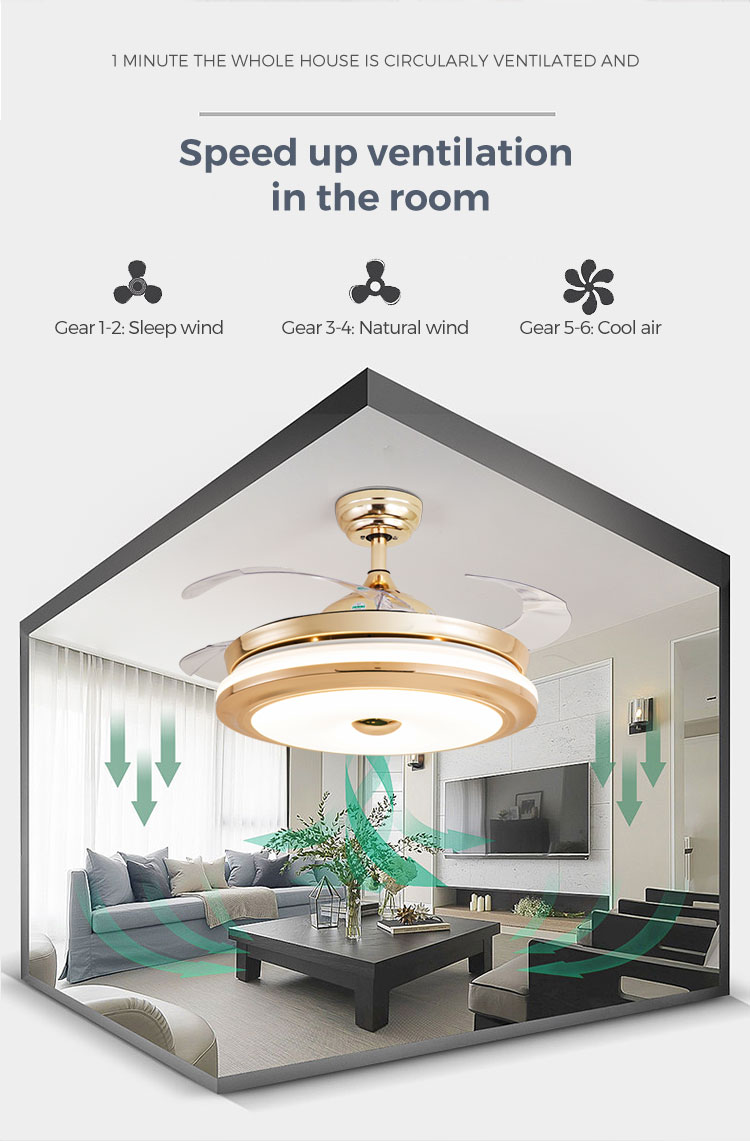 bladeless ceiling fan with light
